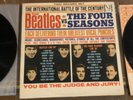 The Beatles Vs The 4 Four Seasons 2 LP DX 30 No Poster Vee Jay Colorband