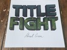 Title Fight - Floral Green Vinyl Record BLACK EU Pressing 2012