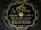 78 RPM Just You and I Found My Gal Victor VE V-40035 Tal Henry