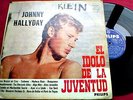 JOHNNY HALLYDAY - EL IDOLO DE LA JUVENTUD - RARE -  URUGUAY