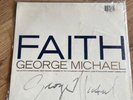 George Michael SIGNED Faith vinyl & Wham Last Christmas vinyl