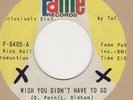 Spooner And The Spoons Wish You Didn't Have To Go Fame Soul Northern Motown