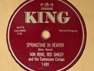 three Don Reno Red Smiley Tennessee Cutups King label 78rpm - country gospel