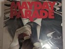Mayday Parade - Anywhere But Here White & Red Pinwheel W/ Black Splatter Vinyl
