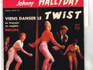 Johnny HALLYDAY   Viens danser le twist      LETTRAGE BLANC       7