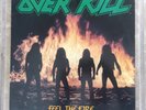 Overkill Feel the Fire MRI 1469 LP Record 1985 Megaforce VG+