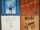 4 X LP AC/DC - Fly On The Wall - Who Made Who - Flick Of The Switch - For Those