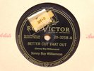 Sonny Boy Williamson Blues 78 Better Cut That Out bw The Big Boat on RCA