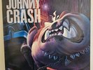 JOHNNY CRASH Neighbourhood Threat 1990 LP GLAM/HAIR METAL HARD ROCK RARE VINYL