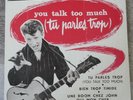 superbe carton affiche original an60 JOHNNY HALLYDAY pub ep 7824 vogue