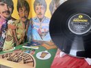 The Beatles Sgt Pepper 1967 WideSpine Mono Vinyl LP Flame Inner Cutout Plays EX