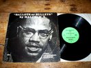 MALCOLM X ( BALLOTS OR BULLETS ) USA First Amendment Records LP-FAR 100 VG+
