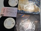 ZZ TOP autographs BILLY GIBBONS & DUSTY HILL vinyl 7' signed live ticket concert