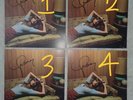 x 4 Taylor Swift midnights moonstone blue vinyl signed photo