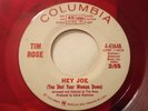 RED WAX & DJ ONLY SLEEVE + 45 - TIM ROSE - HEY JOE Inspired JIMI HENDRIX WTH SLV