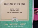 Hank Snow & Rainbow Ranch Boys Favourites of HIS MASTERS NZ MDLP.6001 33 Rpm 10
