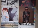 6 LP bundle - Costello, Numan, Steely Dan, Roxy, Bowie. Men At Work VG