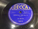 LEE BROWN-DECCA 7587-DOWN BY THE M & O/JEFF DAVIS HIGHWAY PREWAR BLUES 78