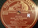 ORIGINAL ERIKA WW2 78RPM RECORD MUSIKKORPS GERMAN GERMANY MILITARY WEHRMACHT