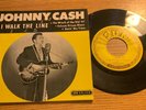 JOHNNY CASH SUN 45 EP I WALK THE LINE w/ CRISP COVER SUN 113 EXCELLENT