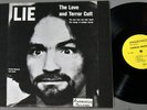 Charles Manson LIE Love And Terror Cults-Awareness Records LP w/Poster-70s-KMJM