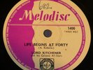 rare calypso 78 - Lord Kitchener - Life Begins At Forty - Melodisc 1400
