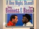Tony Bennett Signed A ONE NIGHT STAND Album Cover w/Vinyl AUTO PSA COA