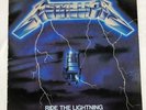 METALLICA Ride the Lightning BANZAI LP White Label 1984 INNER VG++ Canada SALE