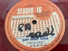 JUST DON’T CARE / LOVE & UNITY - LOVERS ROCK REGGAE- RARE RED VINYL 12” G+ / G+