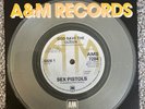 Sex Pistols God Save the Queen A&M Repro 7 inch Record - Clear Vinyl