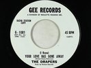 Northern Soul Popcorn 45 - Drapers - Your Love Has Gone Away - Gee