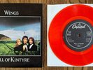 PAUL McCARTNEY  WINGS 7 Inch 45 Mull of Kintyre 1977 Capitol Israel, Red,  PS
