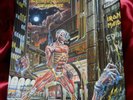 Iron Maiden Somewhere In Time 1986 Vinyl LP w/Merch Sheet