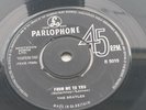 THE BEATLES 1963 UK 45  FROM ME TO YOU   THANK YOU GIRL   RARE LABEL FONT