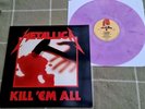 METALLICA Kill 'Em All *PINK (?) MARBLED FRENCH PRESSING* Vinyl LP MFN 7   NM/NM