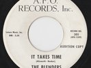 RARE DOOWOP / NORTHERN SOUL 45 by THE BLENDERS on A.F.O. HEAR BOTH
