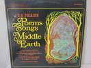 JRR Tolkien Poems and Songs Of Middle Earth Caedmon 1967 LP LOTR Vinyl Record VG