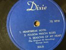 78 RPM George Jones Leon Payne DIXIE STARDAY EP 505 Heartbreak Hotel +5 V+
