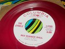 THE CYRKLE RED RUBBER BALL 45 WHITE LABEL PROMO RED VINYL COLUMBIA VG+