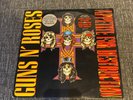 Guns N' Roses Appetite For Destruction Original 1987 Vinyl LP Hype Sticker.