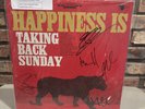 TAKING BACK SUNDAY Happiness Is LP Autographed Vinyl Cream Color #7/11 Limited