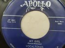GREAT DOO WOP 1ST PRESS 45 BY THE VOCALTONES ON THE APOLLO LABEL 488