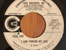 SOUL BROTHERS INC. I Saw Forever My Love 45 on Commonwealth promo