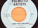 THE INSIGHTS - I NEED YOUR LONELINESS / IT'S ALRIGHT - RARE SOUL 45 (HEAR)