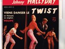 Johnny HALLYDAY    Viens danser le twist    LETTRAGE BLANC    7