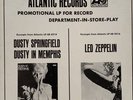 LP DUSTY SPRINGFIELD Dusty in Memphis & LED ZEPPELIN Atlantic promo excerpts EX