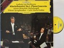 Michelangeli; Giulini. Beethoven (Piano concerto 1). DGG 2531 302. NM, live