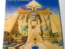 IRON MAIDEN POWERSLAVE REISSUE WITH BOOKLET SPATTERED LIGHT BLUE VINYL