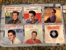 Six Elvis Presley 45 rpm records, mid '50s - early '60s