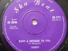 DANDY   RUDY A MESSAGE TO YOU / TILL DEATH DO US PART ** 1967 UK SKA BEAT 7